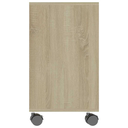 vidaXL Side Table Sonoma Oak 70x35x60.5 cm Engineered Wood