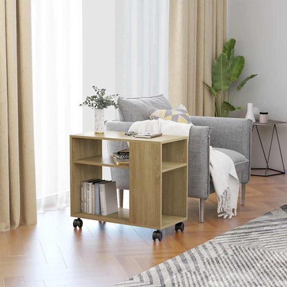 vidaXL Side Table Sonoma Oak 70x35x60.5 cm Engineered Wood