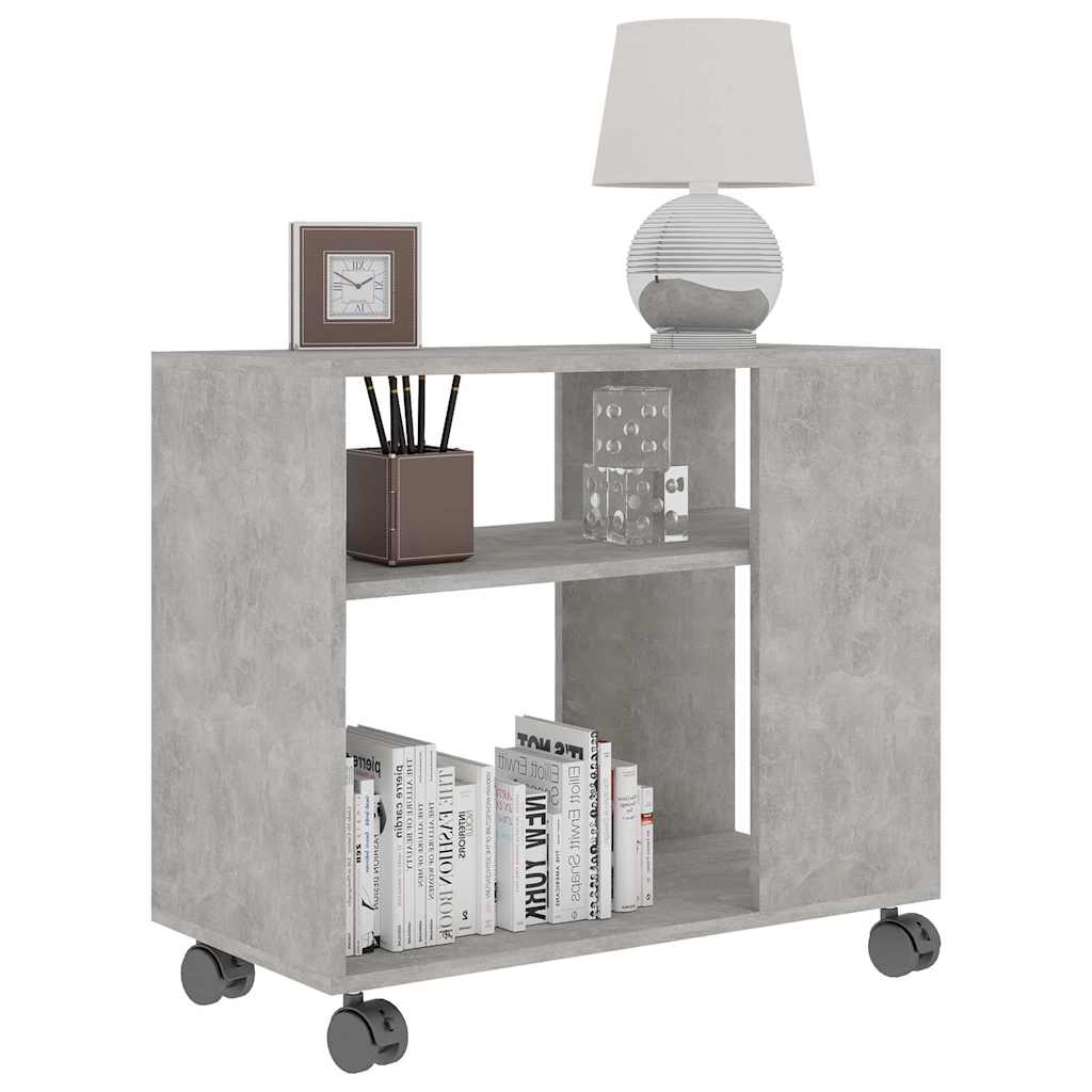 vidaXL Side Table Concrete Grey 70x35x60.5 cm Engineered Wood