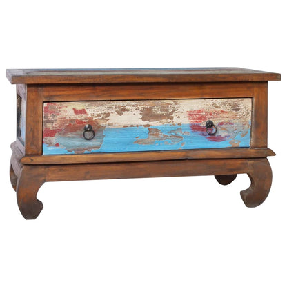 vidaXL Coffee Table 80x50x40 cm Reclaimed Teak Wood