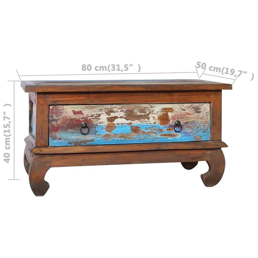 289057 vidaXL Coffee Table 80x50x40 cm Reclaimed Teak Wood