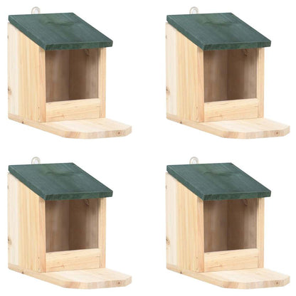 47231 vidaXL Squirrel Houses 4 pcs Firwood