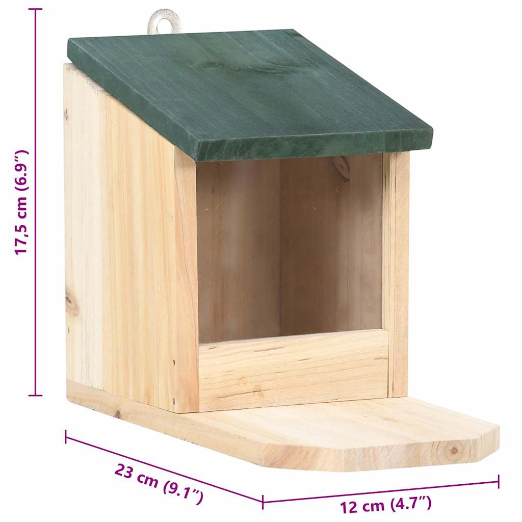 47231 vidaXL Squirrel Houses 4 pcs Firwood