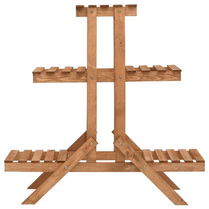 vidaXL Plant Stand 83x25x83 cm Firwood