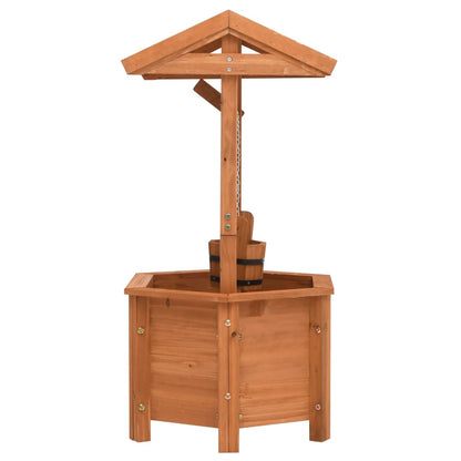 vidaXL Garden Wishing Well Planter 40x40x84 cm Firwood