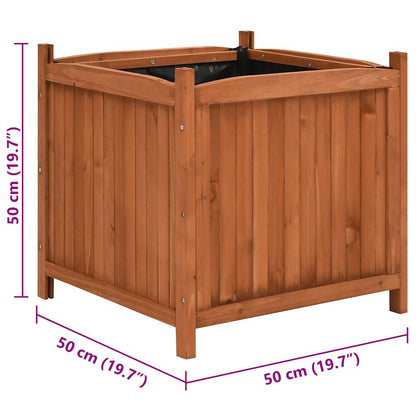 vidaXL Raised Beds 2 pcs 50x50x50 cm Firwood