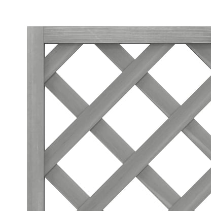 vidaXL Planter with Trellis 40x30x135 cm Solid Wood Fir