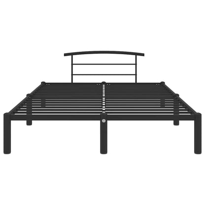284658 vidaXL Bed Frame without Mattress Black Metal 120x200 cm
