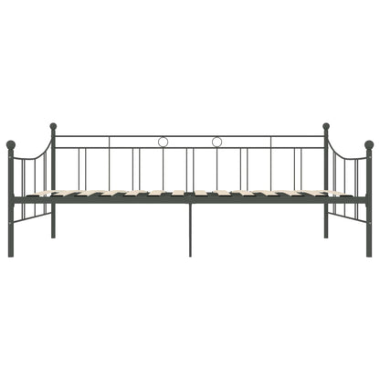 284670 vidaXL DayBed Frame without Mattress Grey Metal 90x200 cm