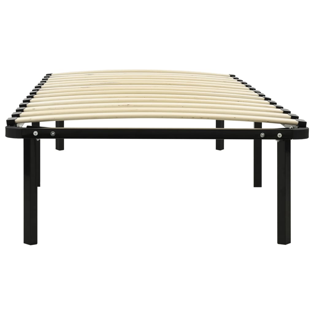 vidaXL Bed Frame | Black | Metal | Single | Durable | Bed Frame | Rectangular
