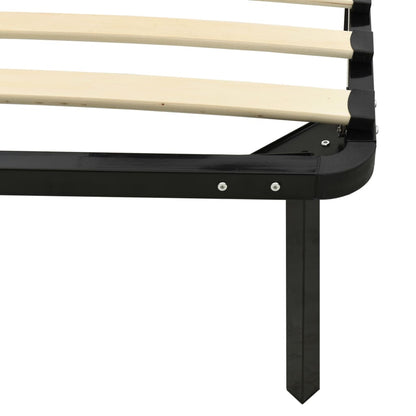 vidaXL Bed Frame | Black | Metal | Single | Durable | Bed Frame | Rectangular