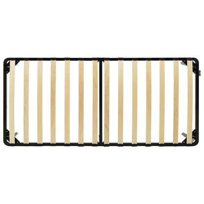 vidaXL Bed Frame without Mattress Black Metal 100x200 cm