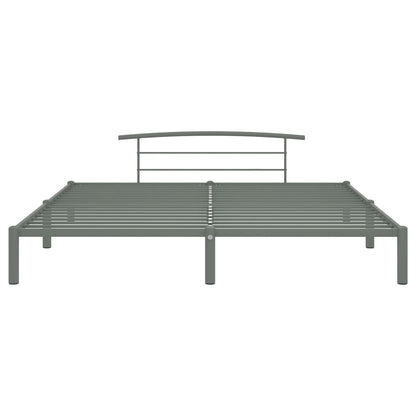 284706 vidaXL Bed Frame without Mattress Grey Metal 200x200 cm