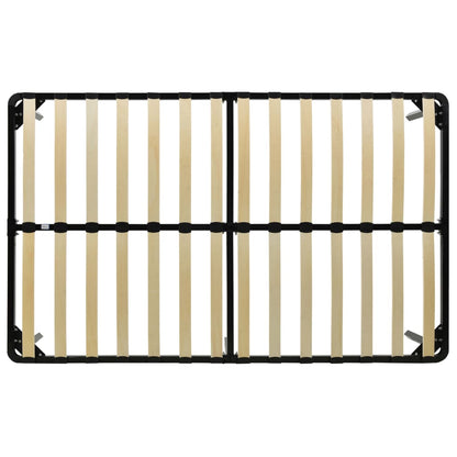 vidaXL Bed Frame without Mattress Black Metal 200x200 cm