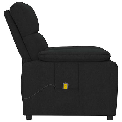 vidaXL Massage Chair Black Fabric