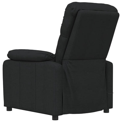 vidaXL Massage Chair Black Fabric