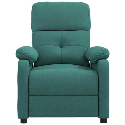 vidaXL Massage Chair Dark Green Fabric