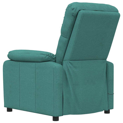 vidaXL Massage Chair Dark Green Fabric