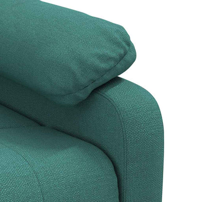 vidaXL Massage Chair Dark Green Fabric
