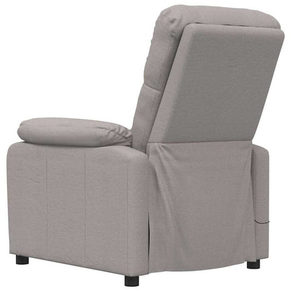 vidaXL Massage Chair Taupe Fabric