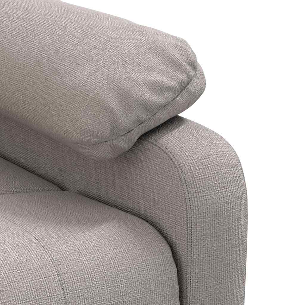 vidaXL Massage Chair Taupe Fabric