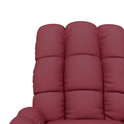 vidaXL Recliner Chair Wine Red Fabric