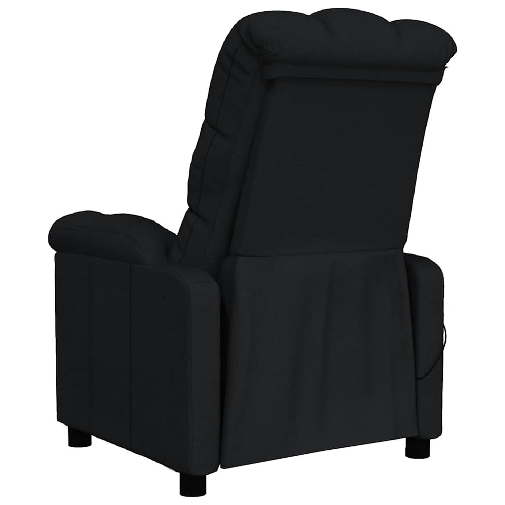 vidaXL Massage Chair Black Fabric