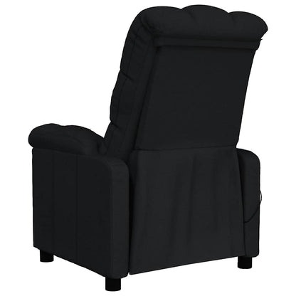 vidaXL Massage Chair Black Fabric