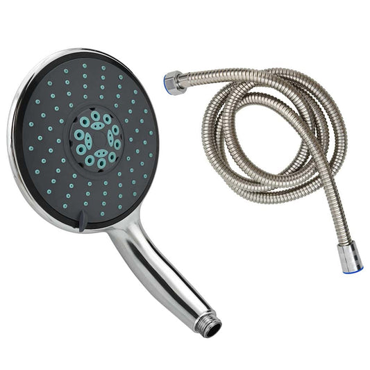 146487 vidaXL Multifunctional Handheld Shower Head with 1,5 m Hose Chrome