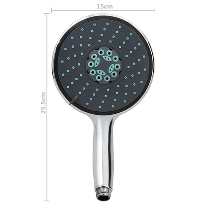 146487 vidaXL Multifunctional Handheld Shower Head with 1,5 m Hose Chrome