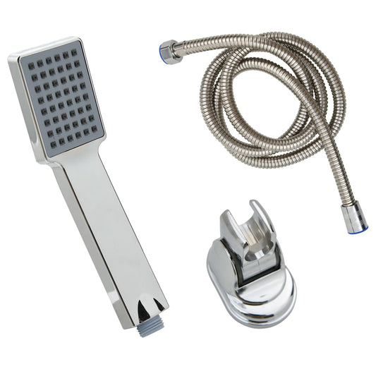146490 vidaXL Handheld Shower Head with 1,5 m Hose Chrome