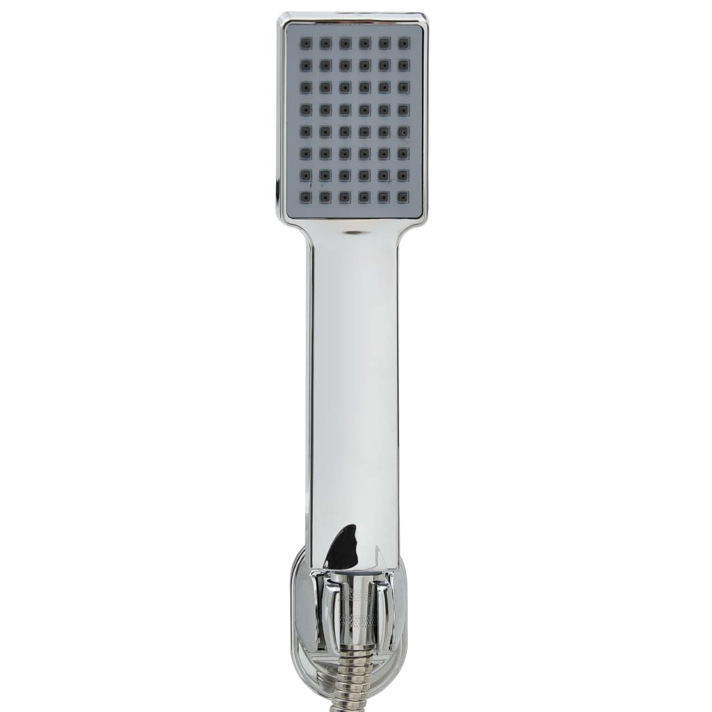 vidaXL Handheld Shower Head with 1.5 m Hose Chrome