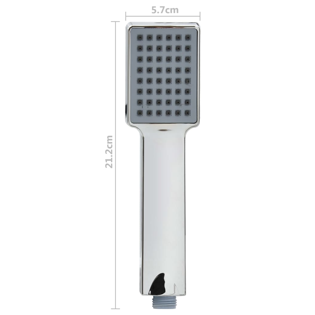 vidaXL Handheld Shower Head with 1.5 m Hose Chrome