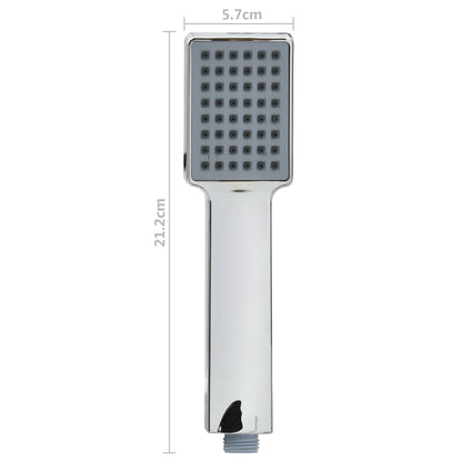 vidaXL Handheld Shower Head with 1.5 m Hose Chrome