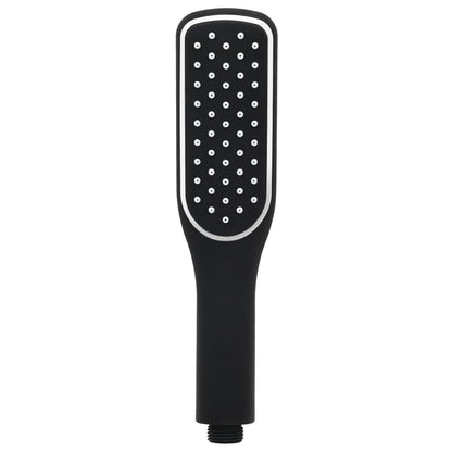 vidaXL Dual Head Shower Set with Mixer and Hose Black