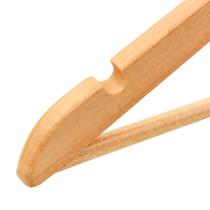 vidaXL Hanger | Set of 20 | Light Brown | Hardwood, metal | Standard | Rotatable