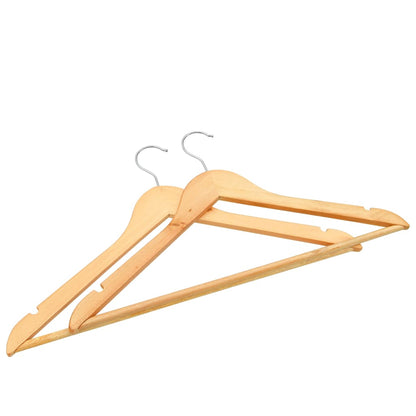 vidaXL 100 pcs Clothes Hanger Set Non-slip Hardwood