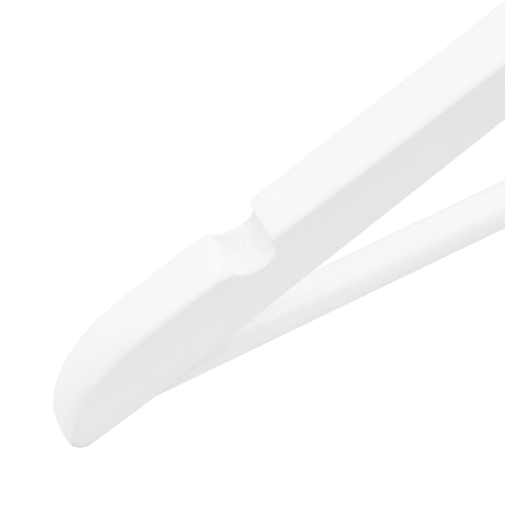 vidaXL 50 pcs Clothes Hanger Set Non-slip White Hardwood