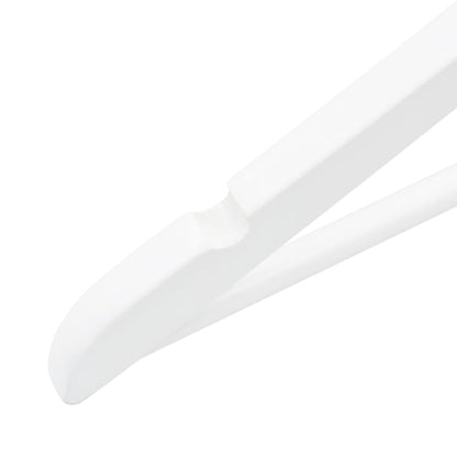 vidaXL 50 pcs Clothes Hanger Set Non-slip White Hardwood