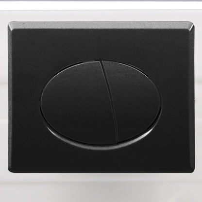 vidaXL Wall Hung Toilet with Concealed Cistern Ceramic Black