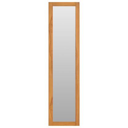 vidaXL Wall Mirror with Shelves 30x30x120 cm Solid Teak Wood