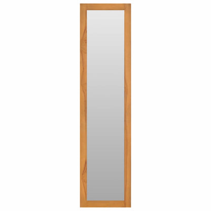 289070 vidaXL Wall Mirror with Shelves 30x30x120 cm Solid Teak Wood