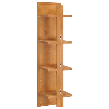 289070 vidaXL Wall Mirror with Shelves 30x30x120 cm Solid Teak Wood