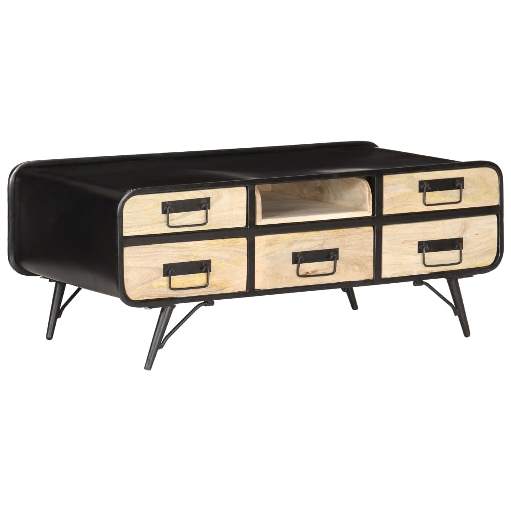 vidaXL Coffee Table 100x50x40 cm Solid Mango Wood