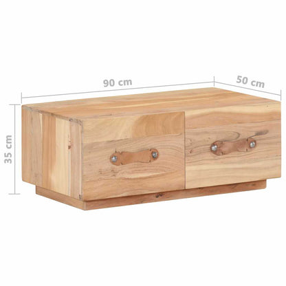 287890 vidaXL Coffee Table 90x50x35 cm Solid Reclaimed Wood