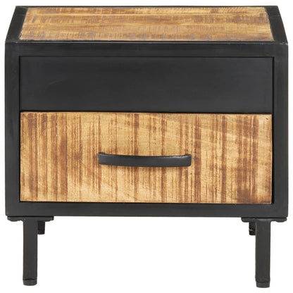 vidaXL Bedside Cabinet 40x40x35 cm Rough Mango Wood