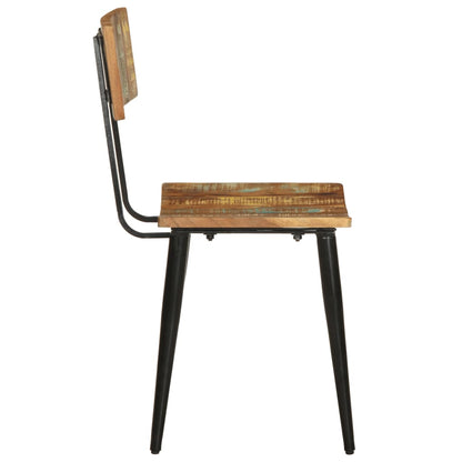 vidaXL Dining Chairs 2 pcs Solid Reclaimed Wood