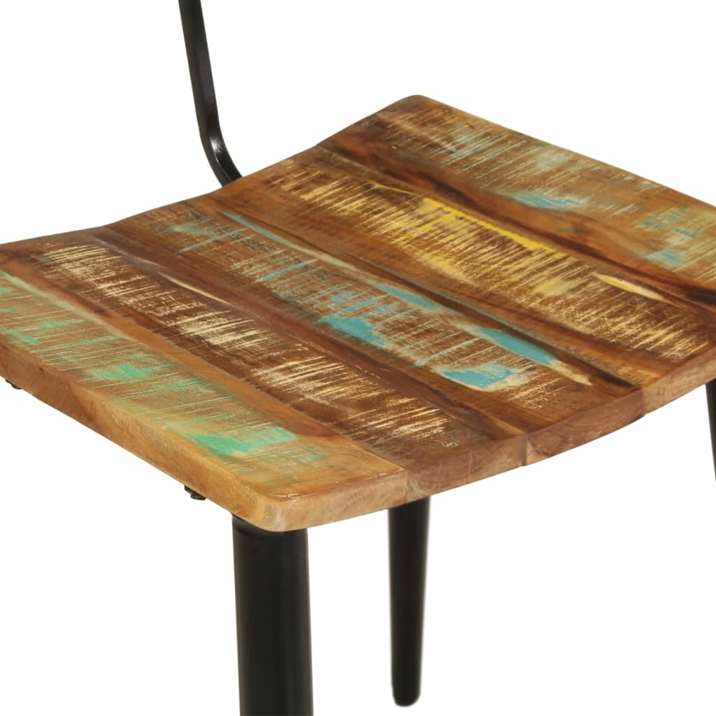 287901 vidaXL Dining Chairs 2 pcs Solid Reclaimed Wood
