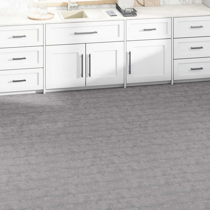 vidaXL Flooring Planks 36 pcs Cement Brown 5.02 m² PVC