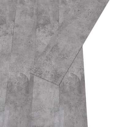 vidaXL Flooring Planks 36 pcs Cement Brown 5.02 m² PVC